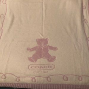 Cashmere Coach baby blanket